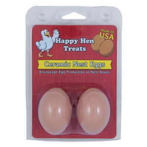 Happy Hen Treats Ceramic Brown Nest Eggs