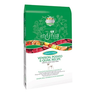 Infinia® Grain Free Venison, Potato & Quail Holistic Dog Food