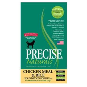 Precise® Naturals Chicken Meal & Rice Foundation Dog Food
