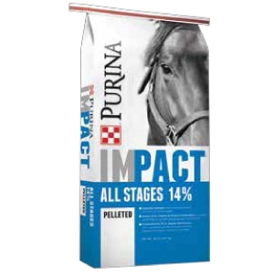 Purina® Impact® 14% Pelleted Horse Feed