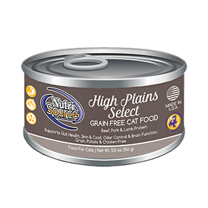 NutriSource High Plains Select Grain Free Canned Cat Food