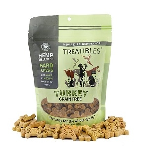 Treatibles Small Turkey 1mg Grain Free Hemp Chews