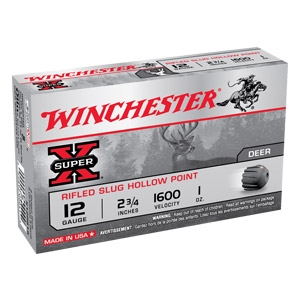 Winchester® Super X 12 Gauge Hollow Point Rifled Slugs