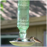 Perky-Pet® Antique Glass Bottle Hummingbird Feeder