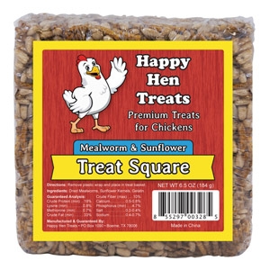 Happy Hen Mealworm & Sunflower Treat Square