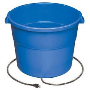 Miller Manufacturing Company 8 Quart Flat Back Plastic Bucket