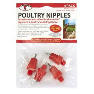 Little Giant Poultry Nipple 4-Pack