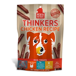 Plato® Chicken Thinkers Dog Treats