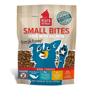 Plato® Salmon Small Bites Dog Treats