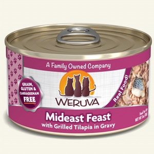 Mideast Feast with Grilled Tilapia in Gravy Classic Canned Cat Food 24/5.5 oz.