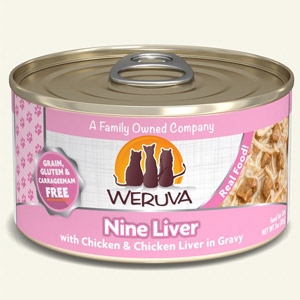 Nine Liver with Chicken & Chicken Liver in Gravy Classic Canned Cat Food 24/5.5 oz.