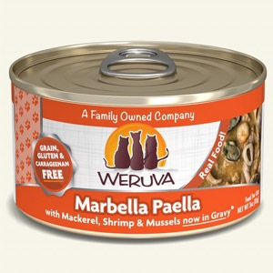 Weruva Marbella Paella Canned Cat 24/3 oz. and 24/5.5oz.