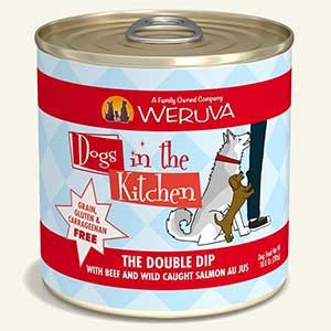 The Double Dip with Beef & Wild-Caught Salmon Au Jus Dog Food