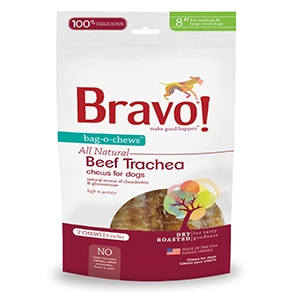 Bravo! Dried Beef Trachea - 20/Case