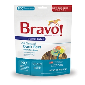 Bravo! Bonus Bites Dry Roasted Duck Dog Treats