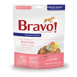 Bravo! Bonus Bites Freeze Dried Salmon - 2 oz. 