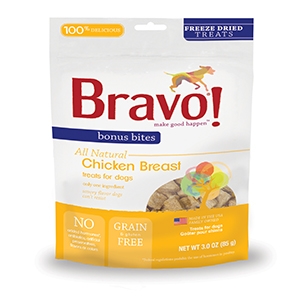 Bravo! Bonus Bites Freeze Dried Chicken Breast 3 oz.