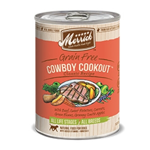 Merrick Cowboy Cookout Can Dog 