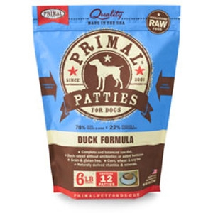 Primal Canine Duck Patties 6Lb  