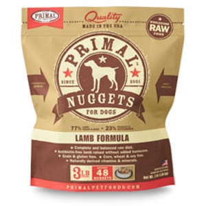 Primal Canine Lamb Nuggets 3Lb  