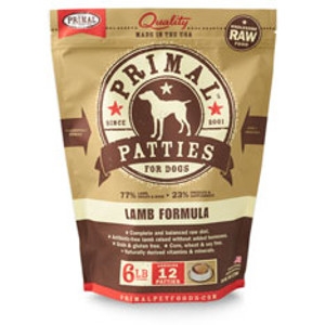 Primal Canine Lamb Patties 6Lb  