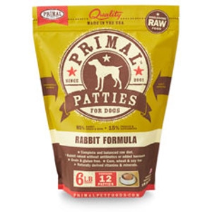 Primal Canine Rabbit Patties 6Lb  