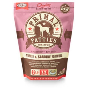 Primal Canine Turkey/Sardine Patties 6Lb  