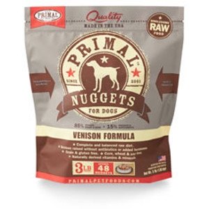 Primal Canine Venison Nuggets 3Lb  