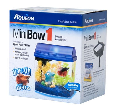 Mini Bow™ 1- Desktop Aquarium Kit- Blue