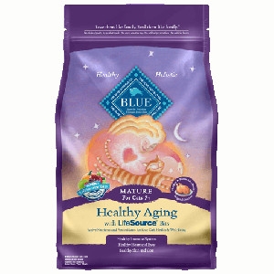 BLUE™ Healthy Aging Chicken & Brown Rice For Mature Cats- 3lbs, 7lbs