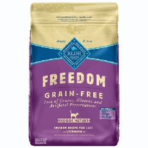 BLUE Freedom® Grain-Free Indoor Chicken Recipe For Mature Cats- 11lbs