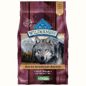 Blue Buffalo Wilderness Rocky Mountain Recipe Adult Bison Dog 4# C=5
