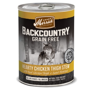 Merrick Backcountry Hearty Chicken Thigh Stew for Dogs- 12.7oz