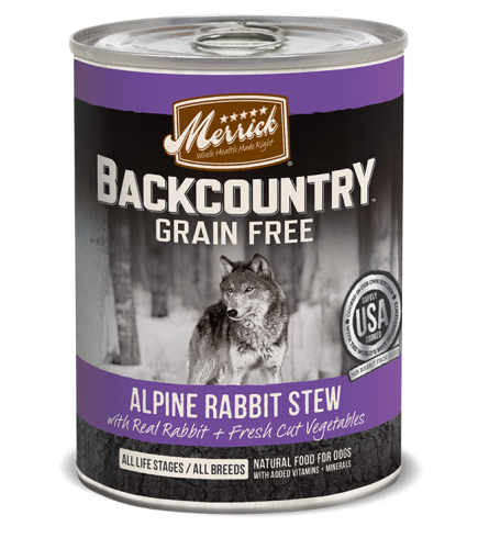 Merrick Backcountry Alpine Rabbit Stew for Dogs- 12.7oz