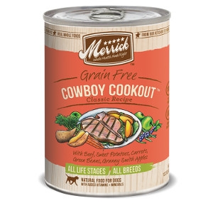 Merrick Grain Free Cowboy Cookout Classic Recipe for Dogs- 13.2oz