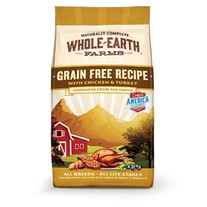 Whole Earth Farms Grain Free Recipe with Chicken and Turkey for Dogs