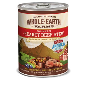 Whole Earth Farms Grain Free Recipe Hearty Beef Stew for Dogs- 12.7oz