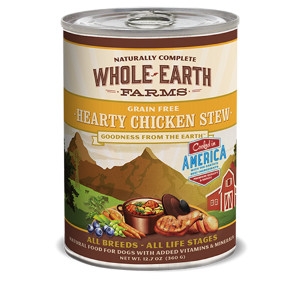Whole Earth Farms Grain Free Recipe Hearty Chicken Stew or Dogs- 12.7oz
