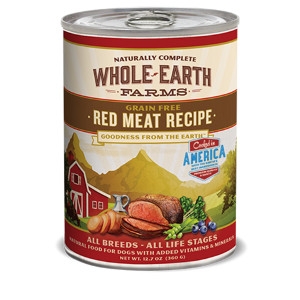 Whole Earth Farms Grain Free Recipe Red Meat for Dogs- 12.7oz