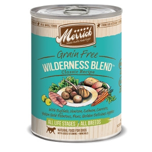 Merrick Grain Free Wilderness Blend Classic Recipe for Dogs- 13.2oz