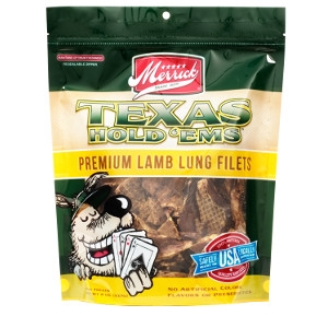 Merrick Texas Hold'Ems Lamb Lung Treats for Dogs- 8oz