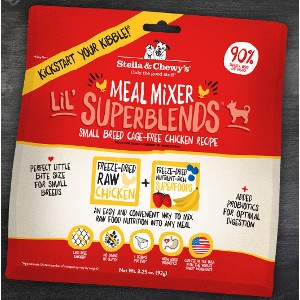 Small Breed Cage-Free Chicken Lil' Superblends Meal Mixers for Dogs- 3.25oz