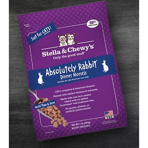 Aboslutely Rabbit Frozen Dinner Morsels for Cats- 1lb