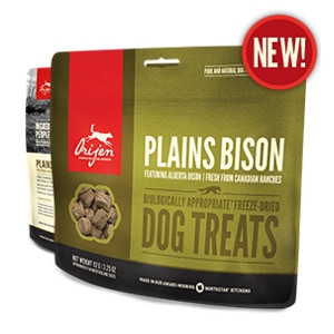 Orijen Freeze-Dried Plains Bison Treats for DOgs- 3.25oz