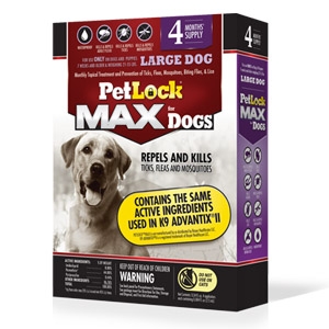 PetLock® Max Topical Flea & Tick Control for Large Dogs 21-55 lbs