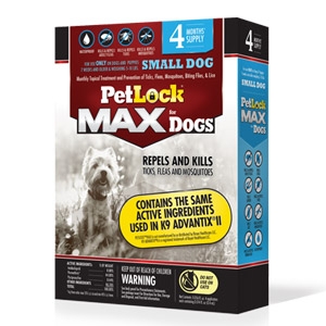 PetLock® Max Topical Flea & Tick Control for Small Dogs 4-10 lbs