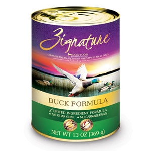 Zignature Duck Formula Wet Dog Food 