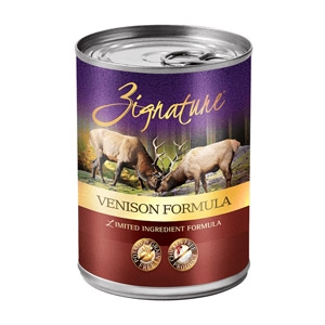 Zignature Venison Formula Wet Dog Food 