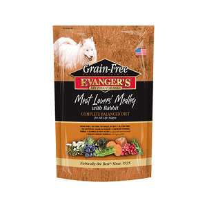 Evanger's Grain-Free Meat Lover's Medley with Rabbit Dry Dog Food, 33 lbs.