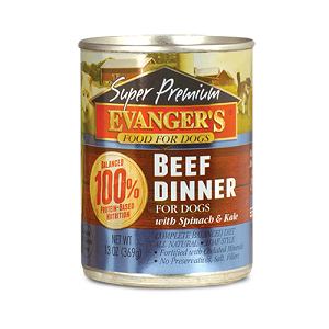 Evanger's Super Premium Beef Dinner for Dogs, 12.8 oz.